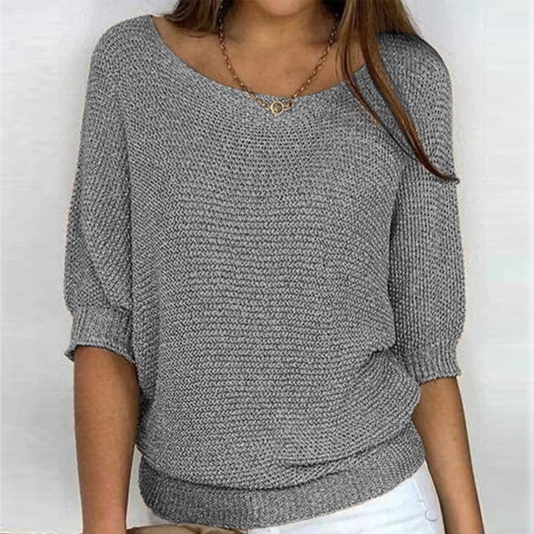 Clara - Eleganter Halbarm-Pullover mit perfekter Passform